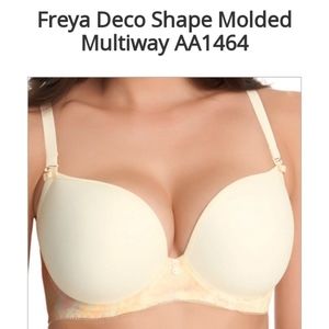 Molded multiway ivory bra Freya 32FF UK size 32G US barely worn